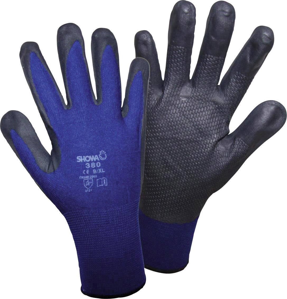 Showa 1163-6 380 NBR radne rukavice, 6, S, crna, plava