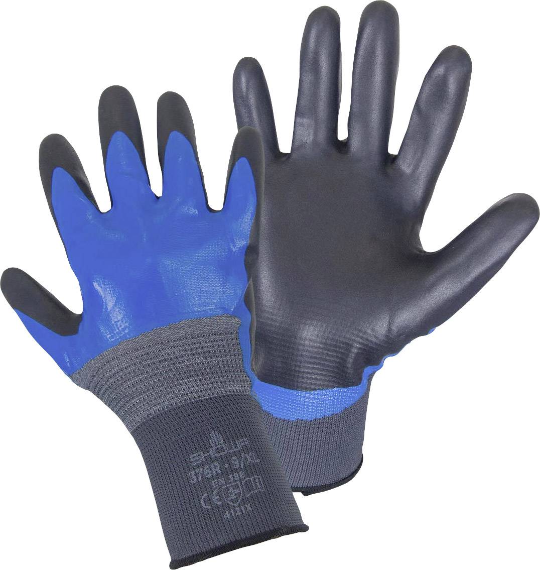 Showa 4702 montažne rukavice, 9, XL, siva, plava, crna