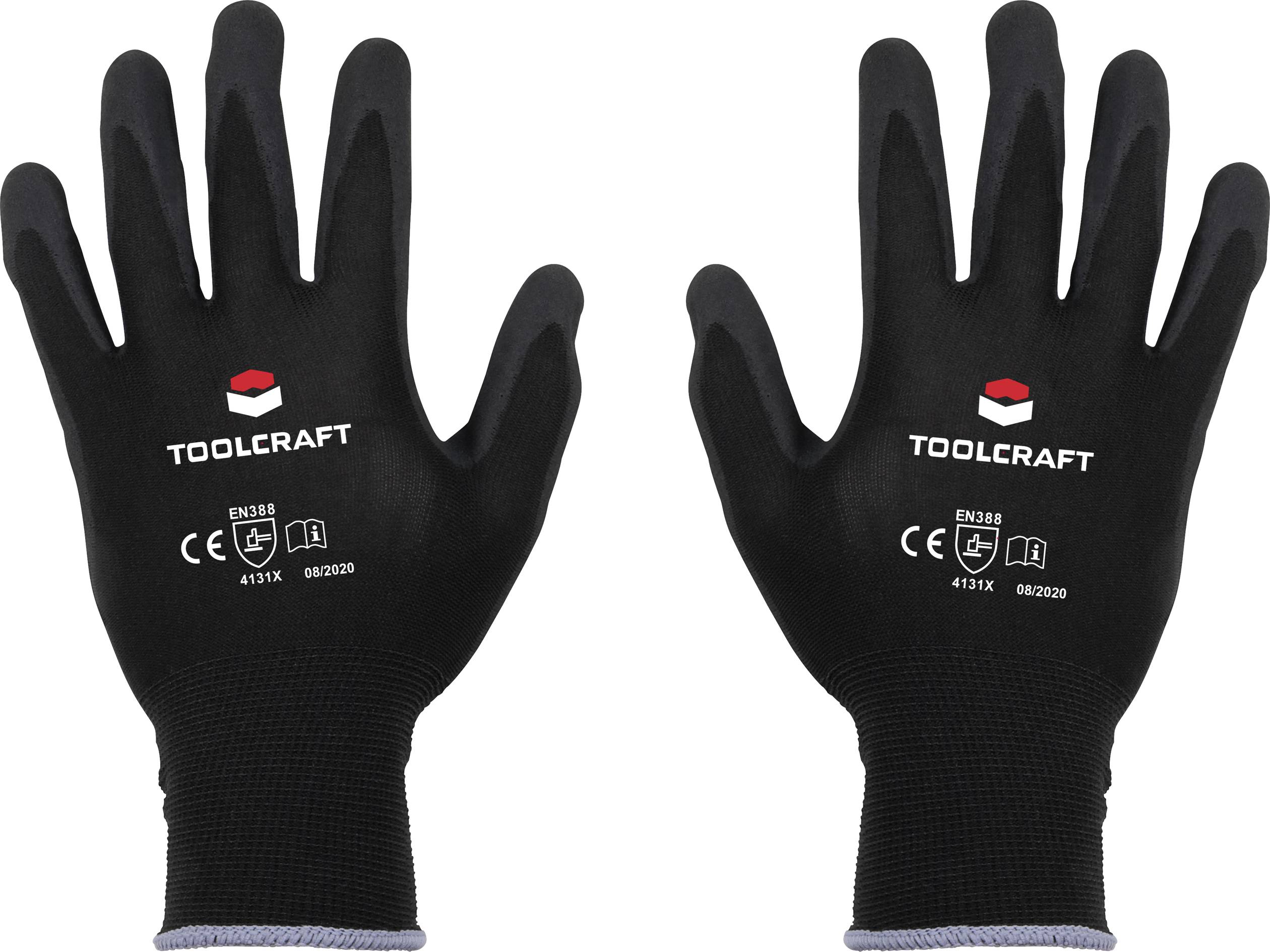TOOLCRAFT TO-5621484 radne rukavice, crna