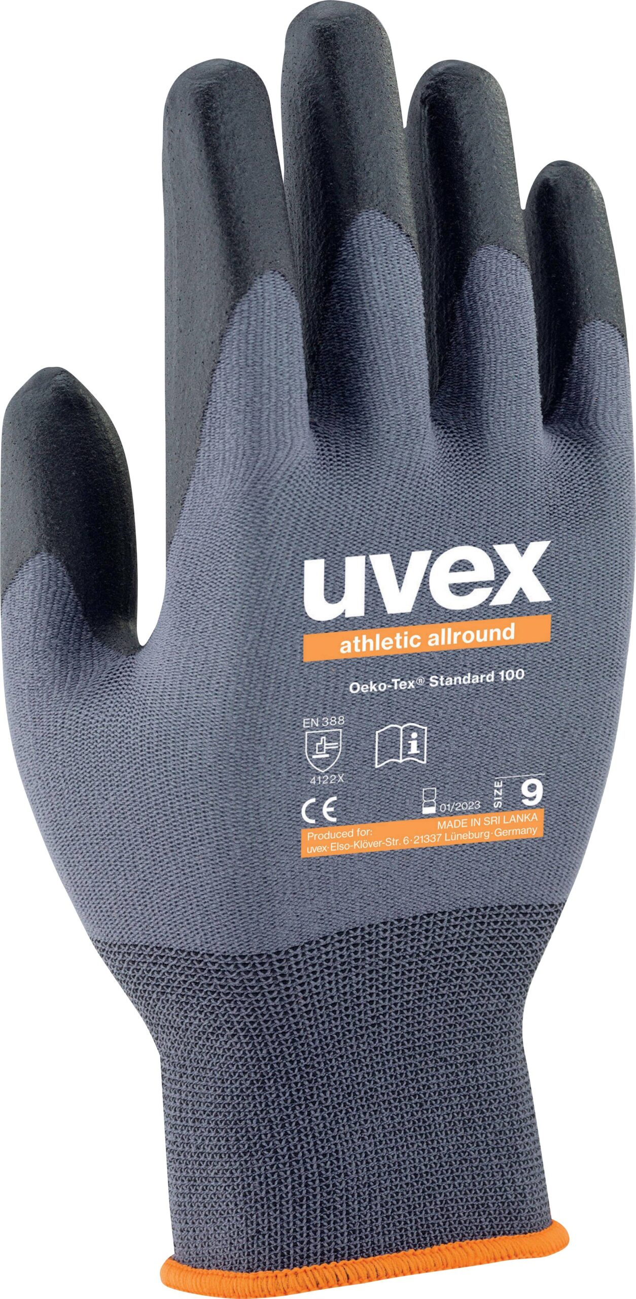 Uvex 6002810 6038 montažne rukavice, antracitna