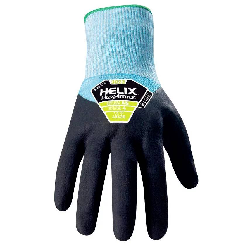 HexArmor 3023 Helix rukavice otporne na posekotine, vel. 9, crna, plava
