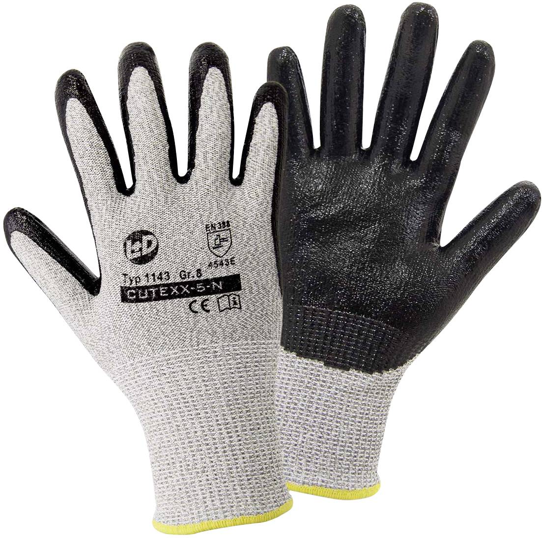 Leipold Doehle CUTEXX-5-N 1143-8 rukavice otporne na posekotine, crna, svetlo siva