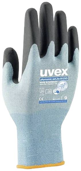 Uvex 6037 6007806 rukavice otporne na posekotine, nebesno plava