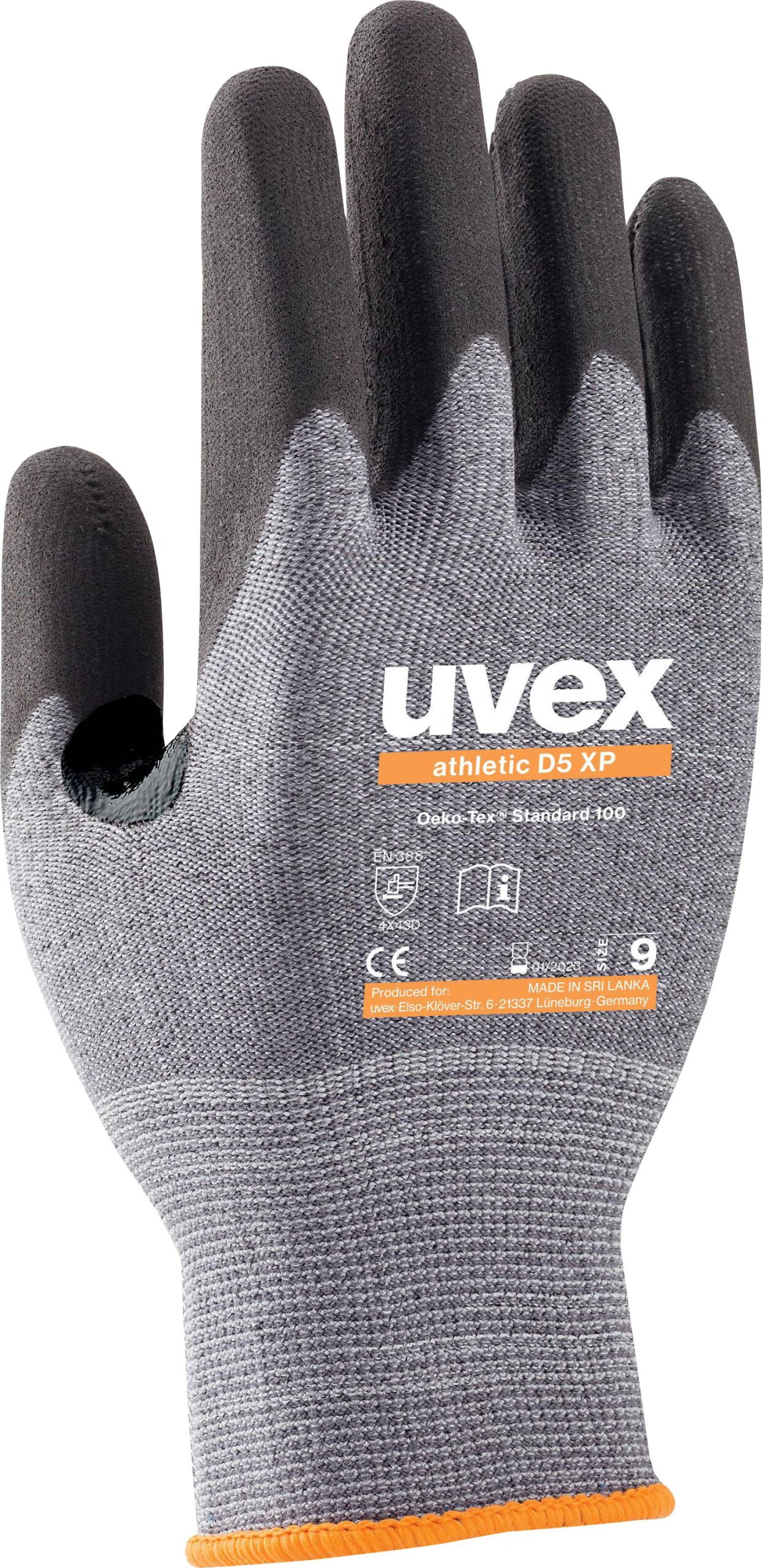 Uvex 6038 6003007 rukavice otporne na posekotine, antracitna