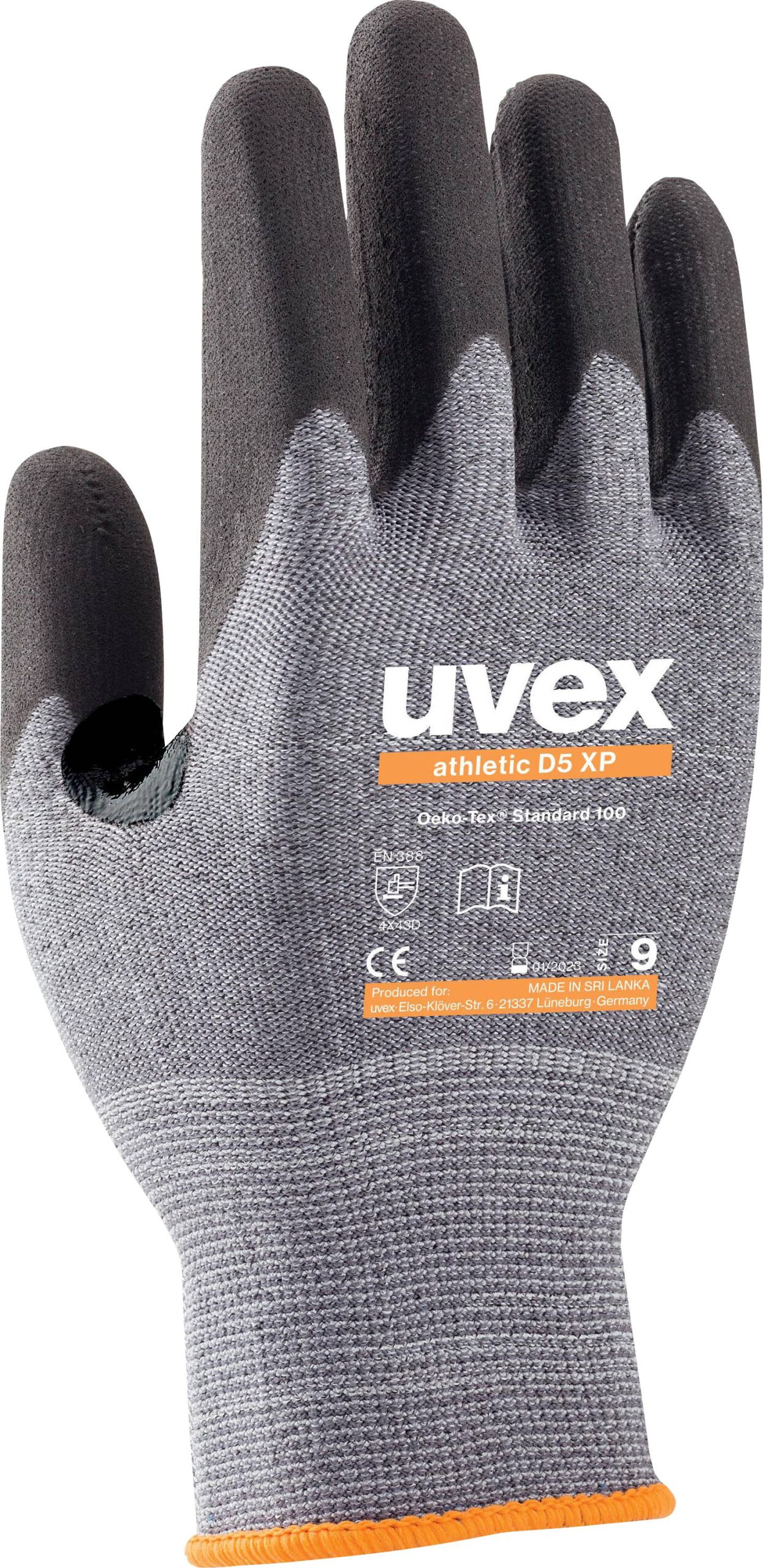 Uvex 6038 6003009 rukavice otporne na posekotine, antracitna