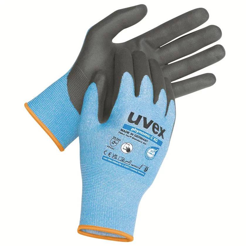 Uvex XG 6004710 rukavice otporne na posekotine, crna, plava