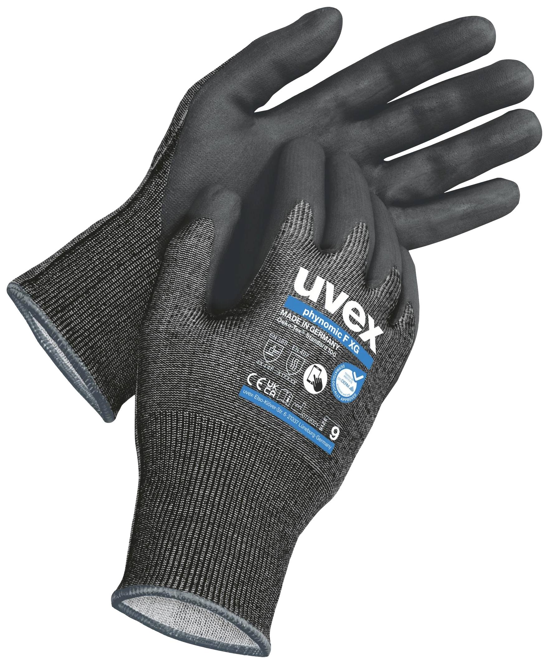 Uvex XG 6009412 rukavice otporne na posekotine, crna
