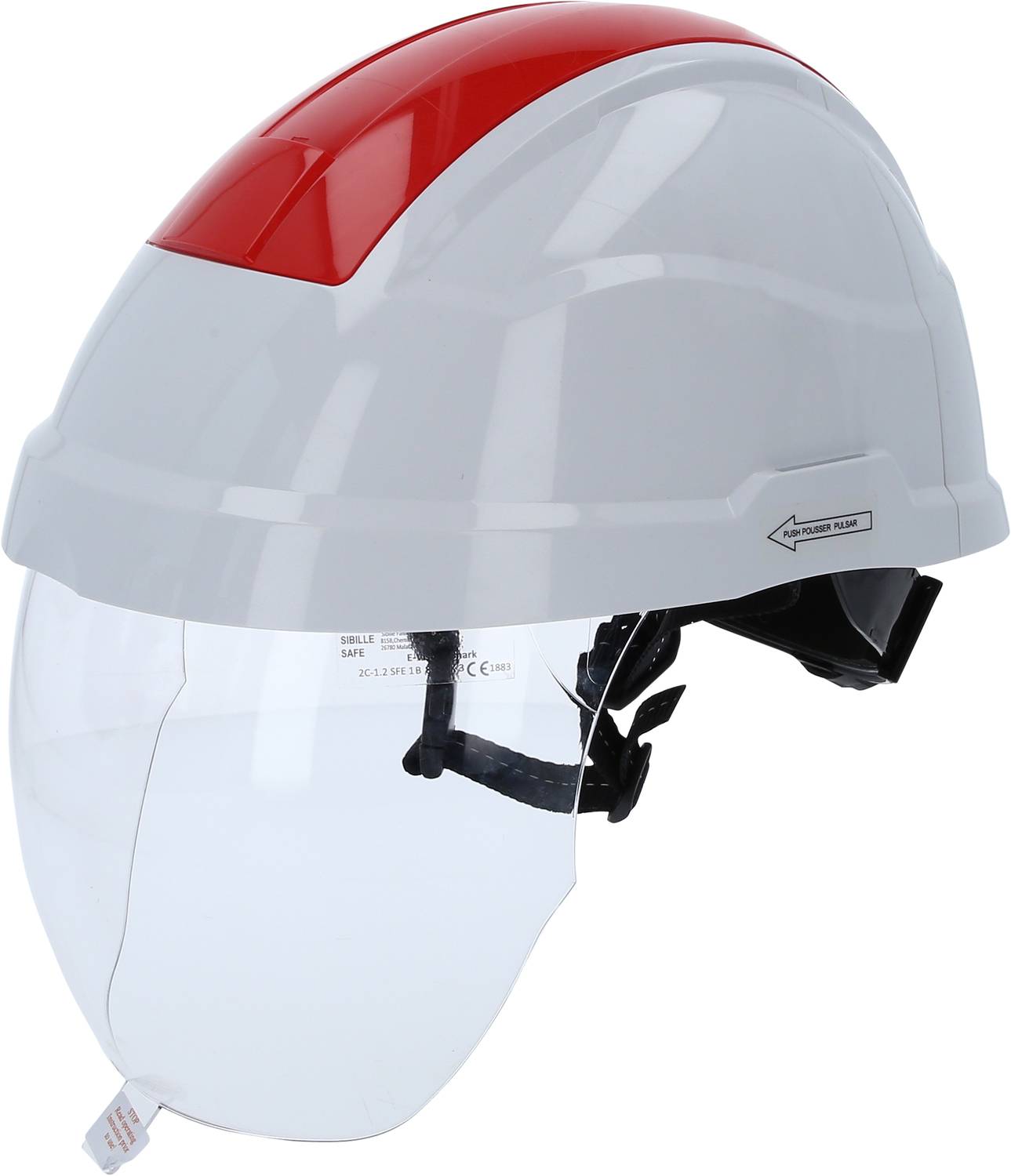 KS Tools 117.0137 zaštitni šlem, bela, crvena