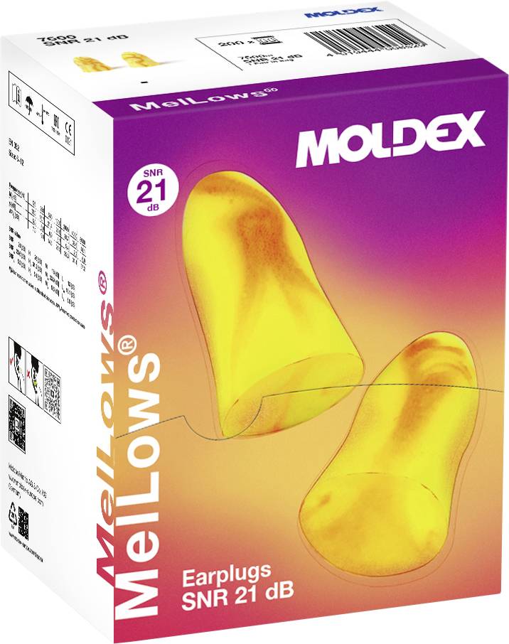 Moldex 760001 MelLows čepovi za uši, narandžasta, žuta