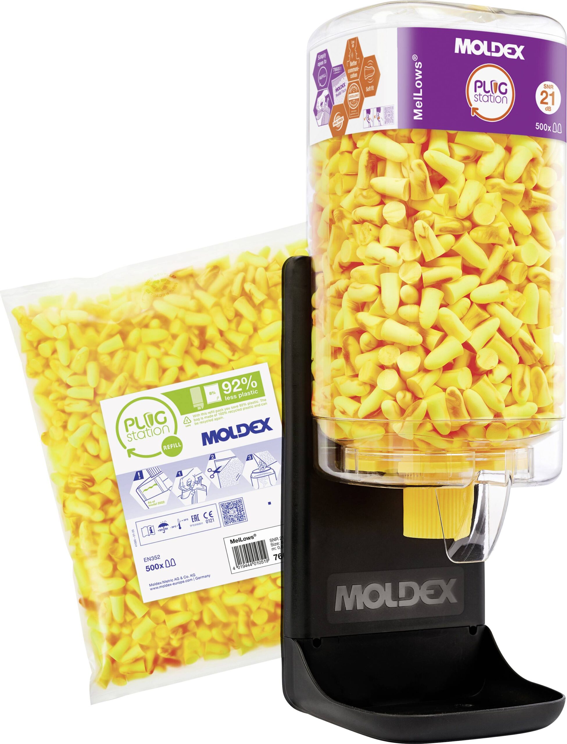 Moldex 769512 dozator sa čepovima za uši, žuta
