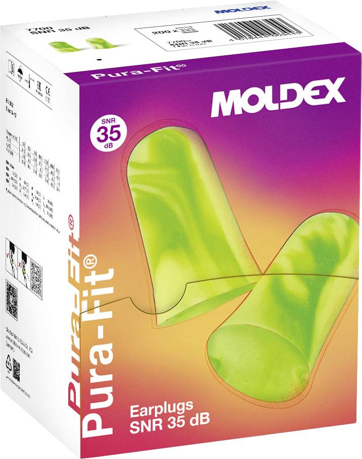 Moldex 770001 Pura-Fit čepovi za uši, zelena, žuta