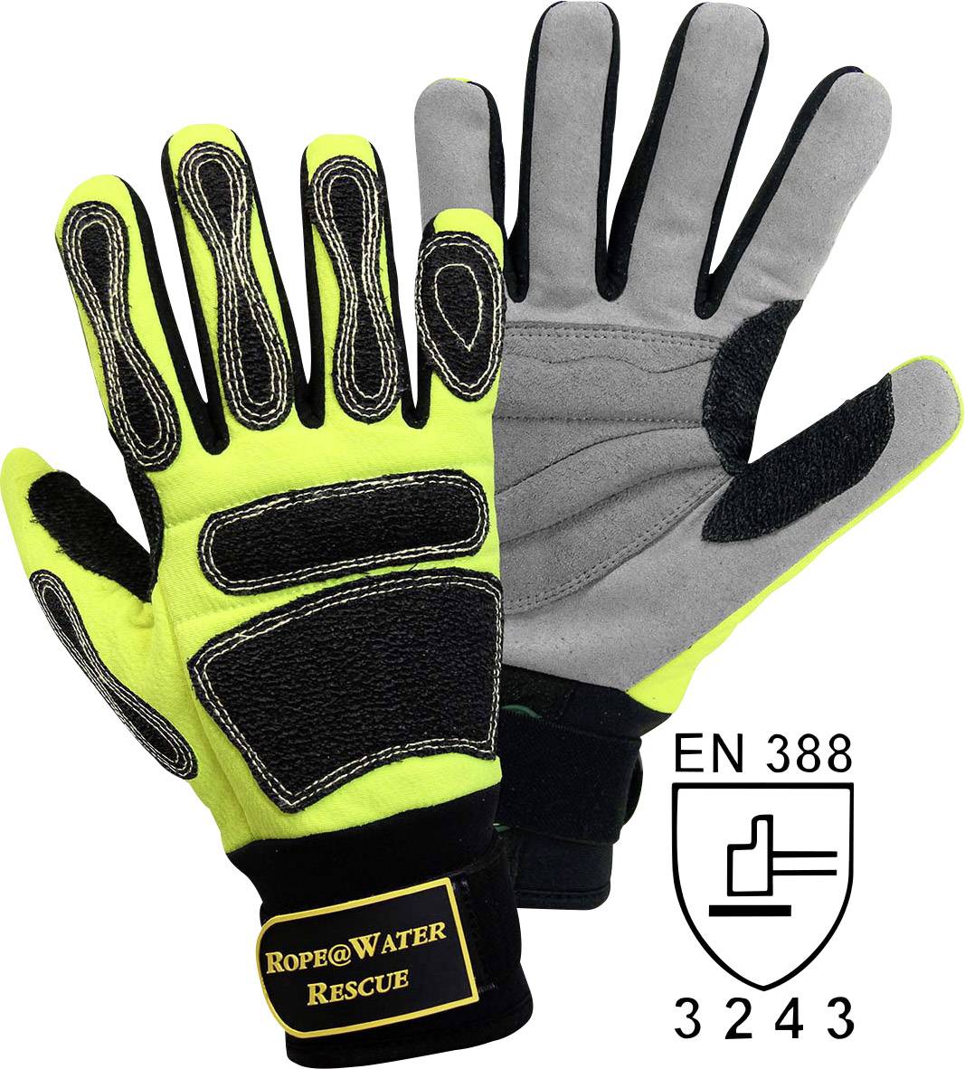 FerdyF. 388 CAT II montažne rukavice, 10, XL, svetleća žuta, crna, siva