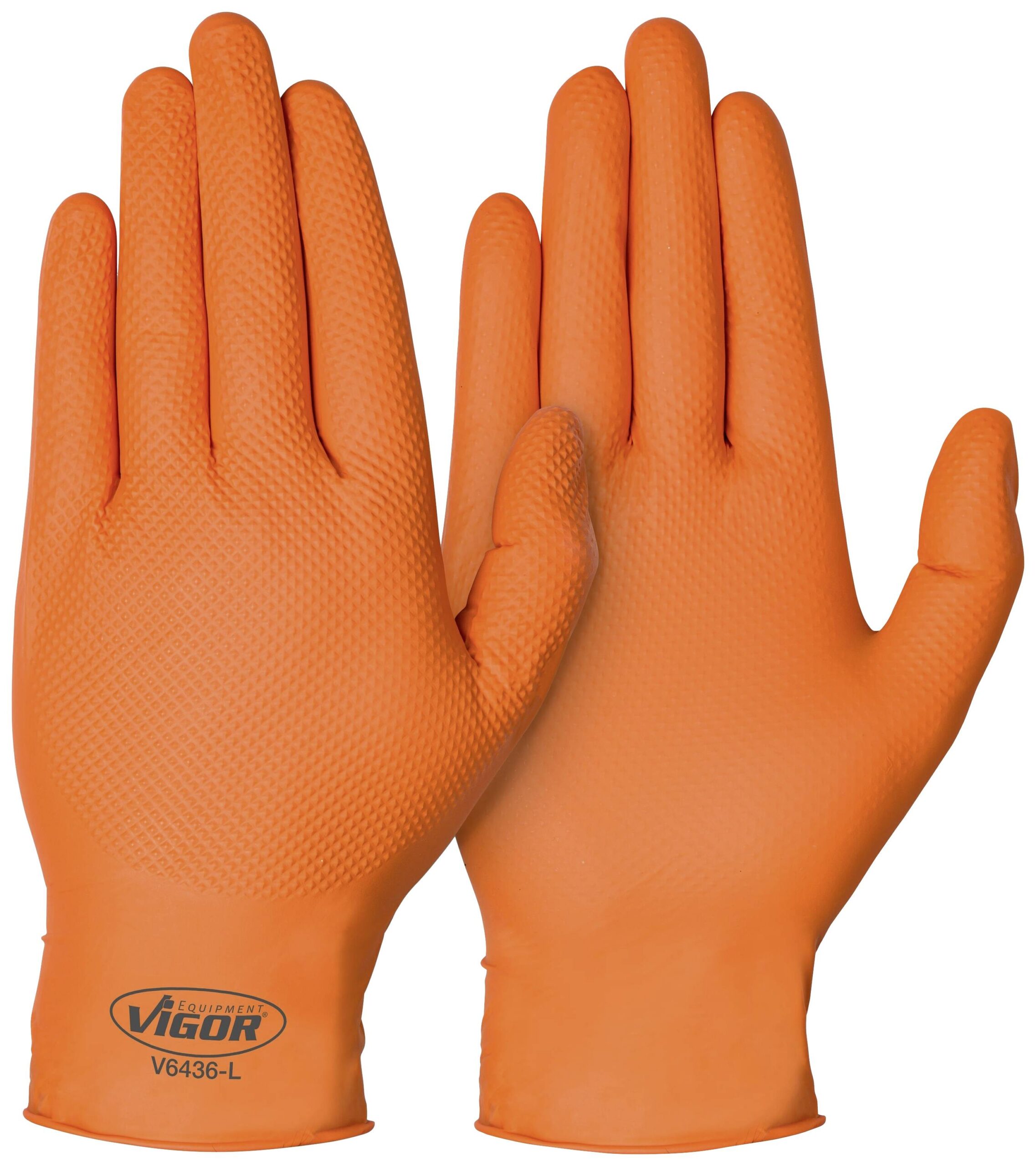 VIGOR V6436-L radne rukavice, 100 delova, narandžasta