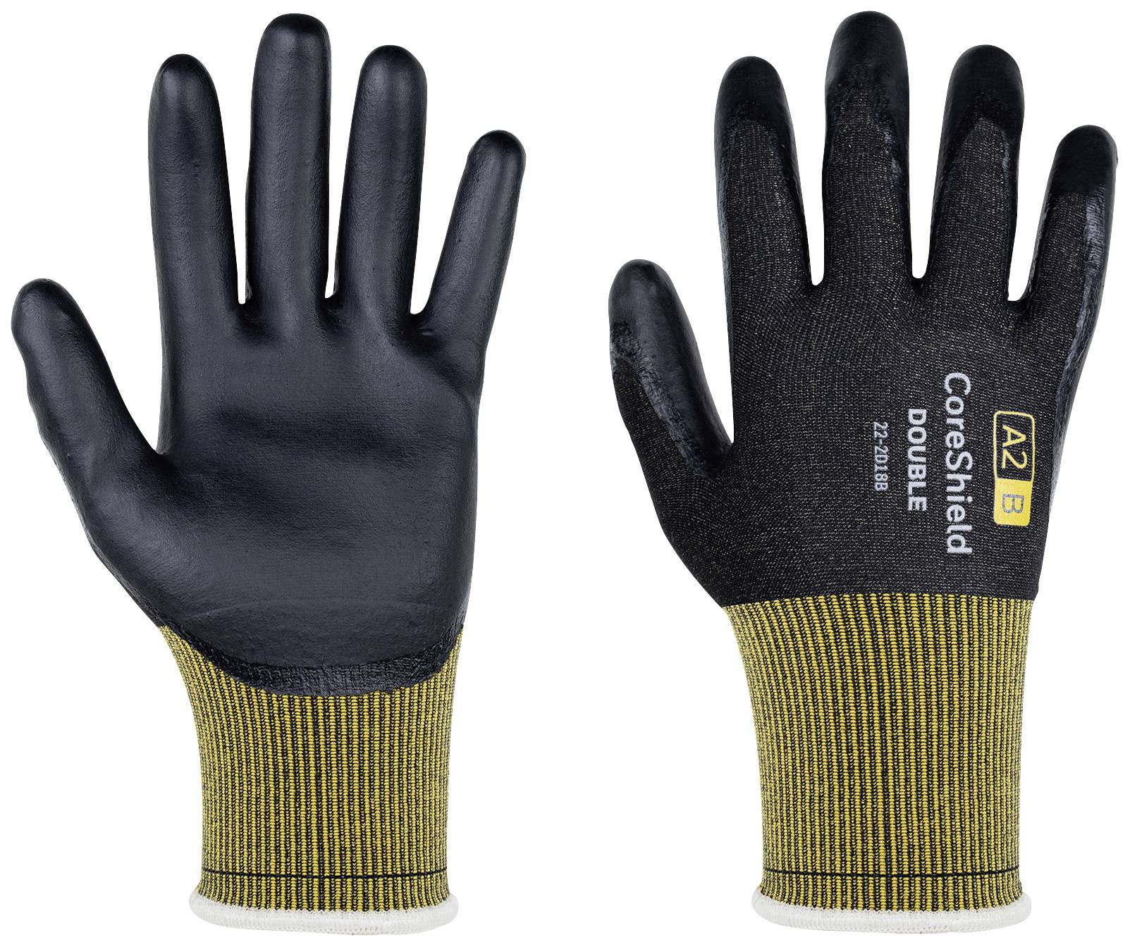 Honeywell CORESHIELD DOUBLE 22-2D18B/09 rukavice otporne na posekotine, crna, žuta