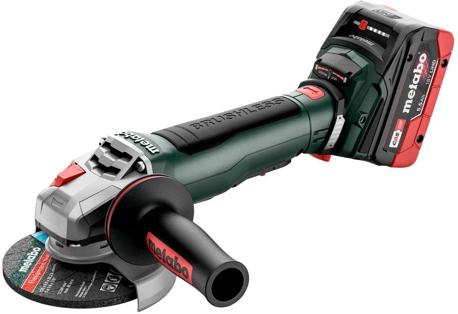 Metabo WPB 18 LT BL akumulatorska ugaona brusilica, akumulatorski, kapacitet akumulatora 5