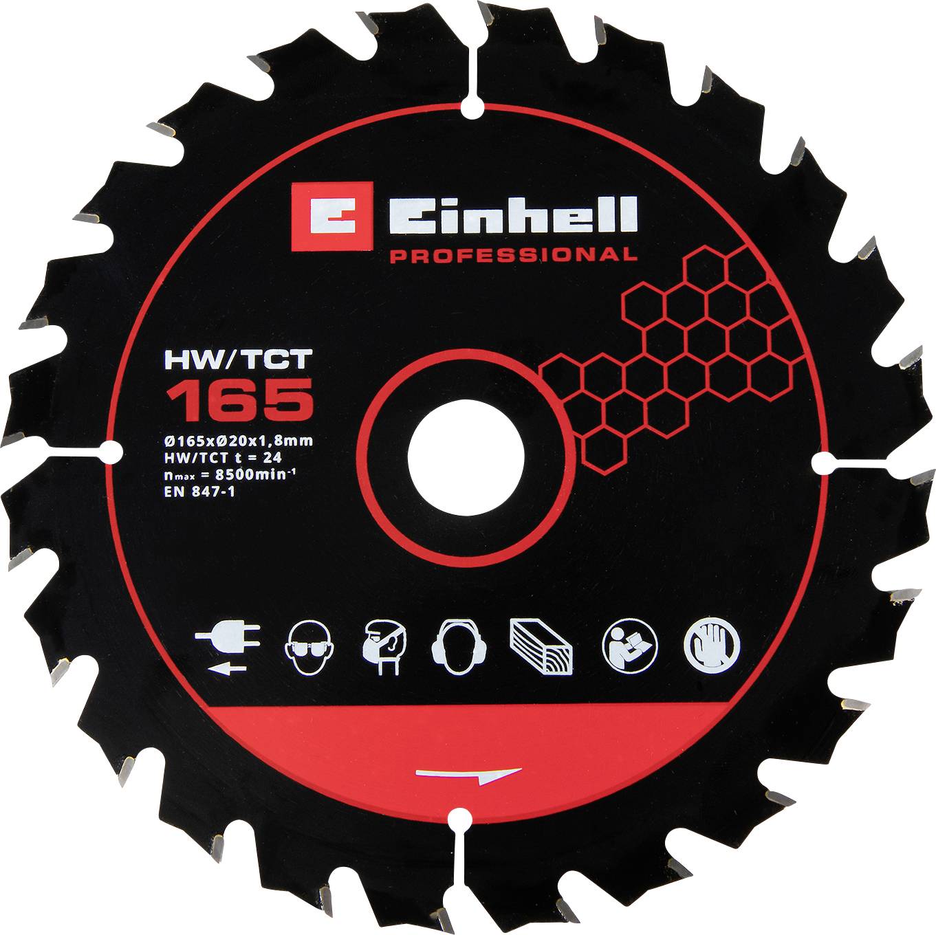 Einhell TCT SAWBL.M-THIN 165x20 24T-P list testere, 165 x 20 mm
