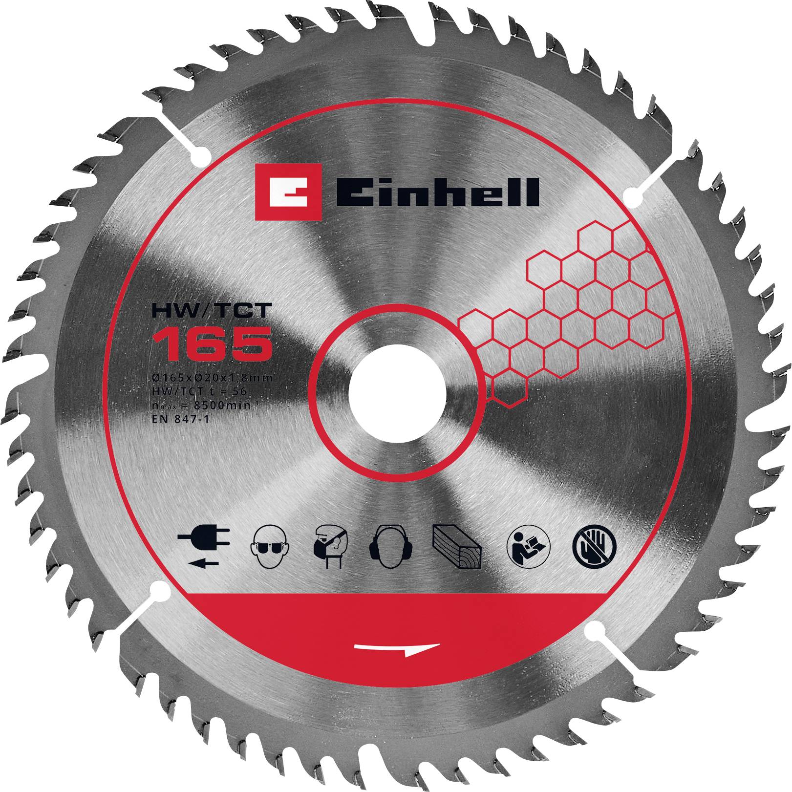 Einhell TCT SAWBL.M-THIN 165x20 56T list testere, 165 x 20 mm