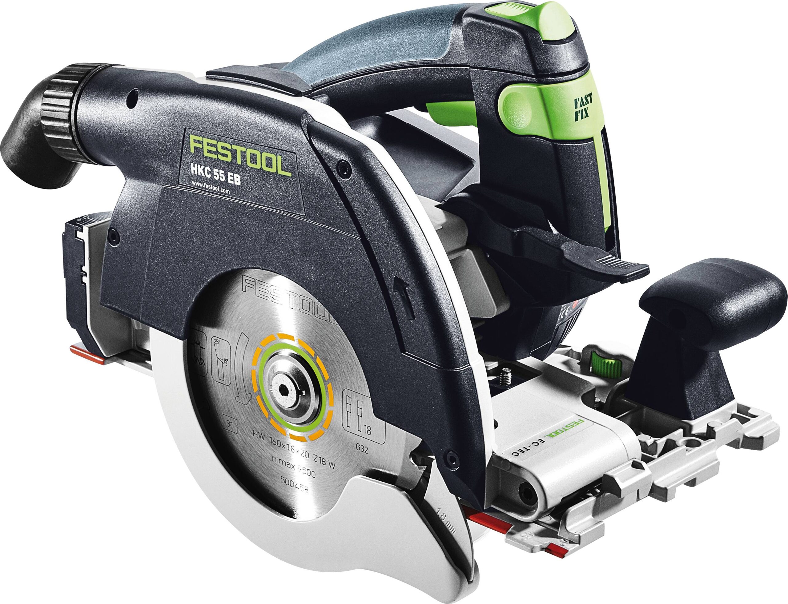 Festool HKC 55 akumulatorska ručna kružna testera, Dubina