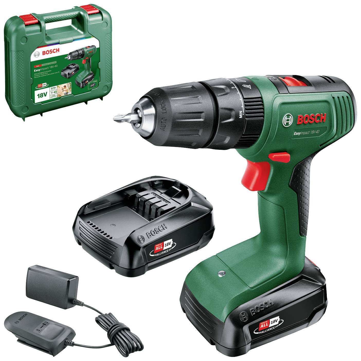 Bosch Home and Garden EasyImpact 18V-40 06039D8108 akumulatorska bušilica-odvijač