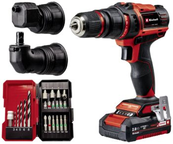 Einhell 3X-Li akumulatorska bušilica-odvijač, 22 dela