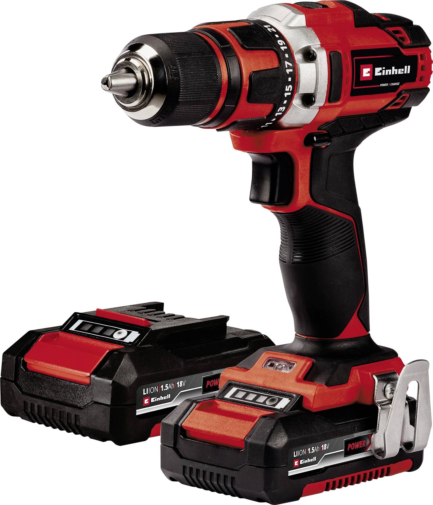 Einhell X-Change TE-CD 18/40-1 akumulatorska bušilica-odvijač, 2 x 1,5 mm