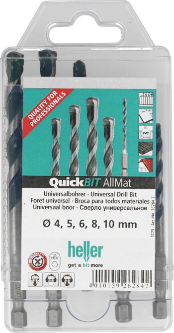Heller 26284 univerzalni asortiman burgija, 5 delova