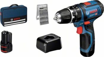 Bosch Professional GSB 12V-15 akumulatorska udarna bušilica, 25 delova
