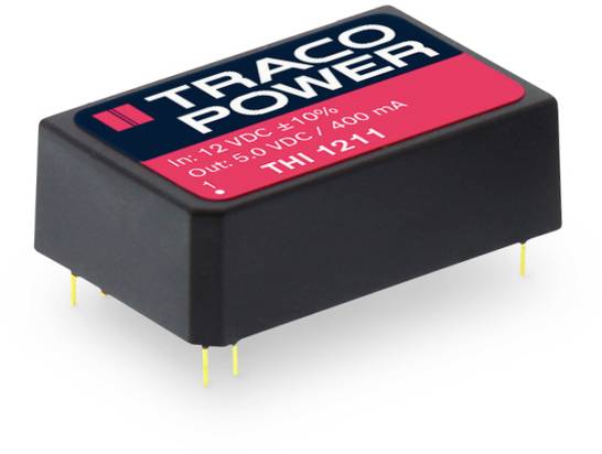TracoPower THI 1221 DC/DC napajanje - ispravljač za štampanu ploču 12 V/DC 12 V/DC, -12 V/DC 80 mA 2 W Broj izlaza: 2 x.