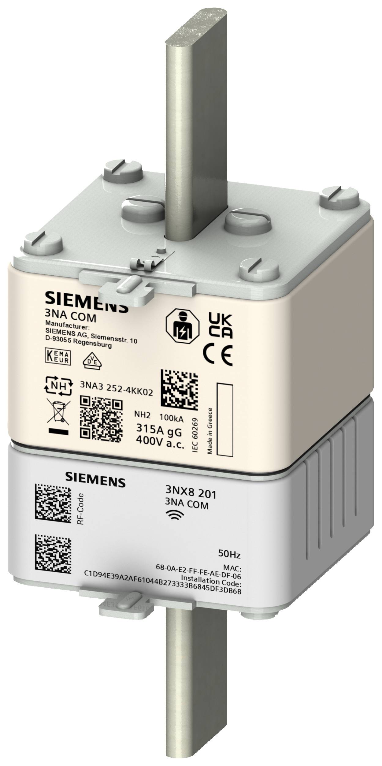 Siemens 2481002 NH osigurač 160 A 400 V