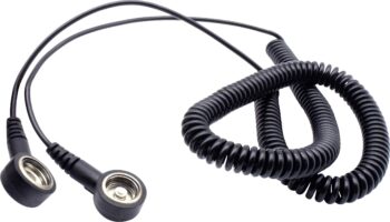 Quadrios ESD uzemljivački kabl, crna, pritisni, priključak pritisni dugme 10 mm, dužina kabla 3, 3.60