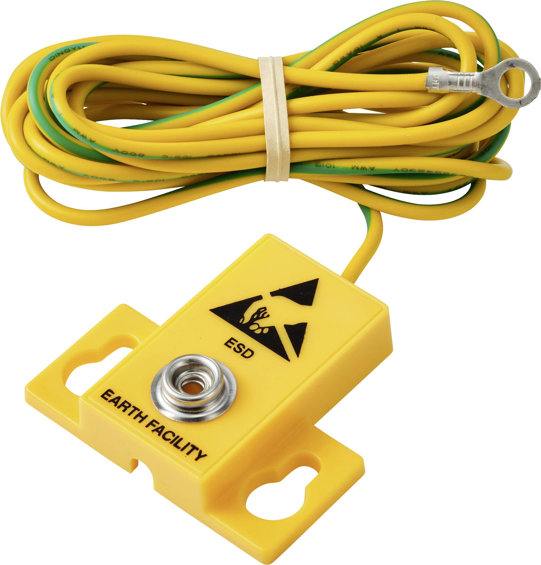 Tru Components ESD uzemljivački utikač, okrugli