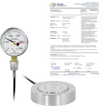 PCE Instruments PCE-HFG 2500-E100-ICA merač sile