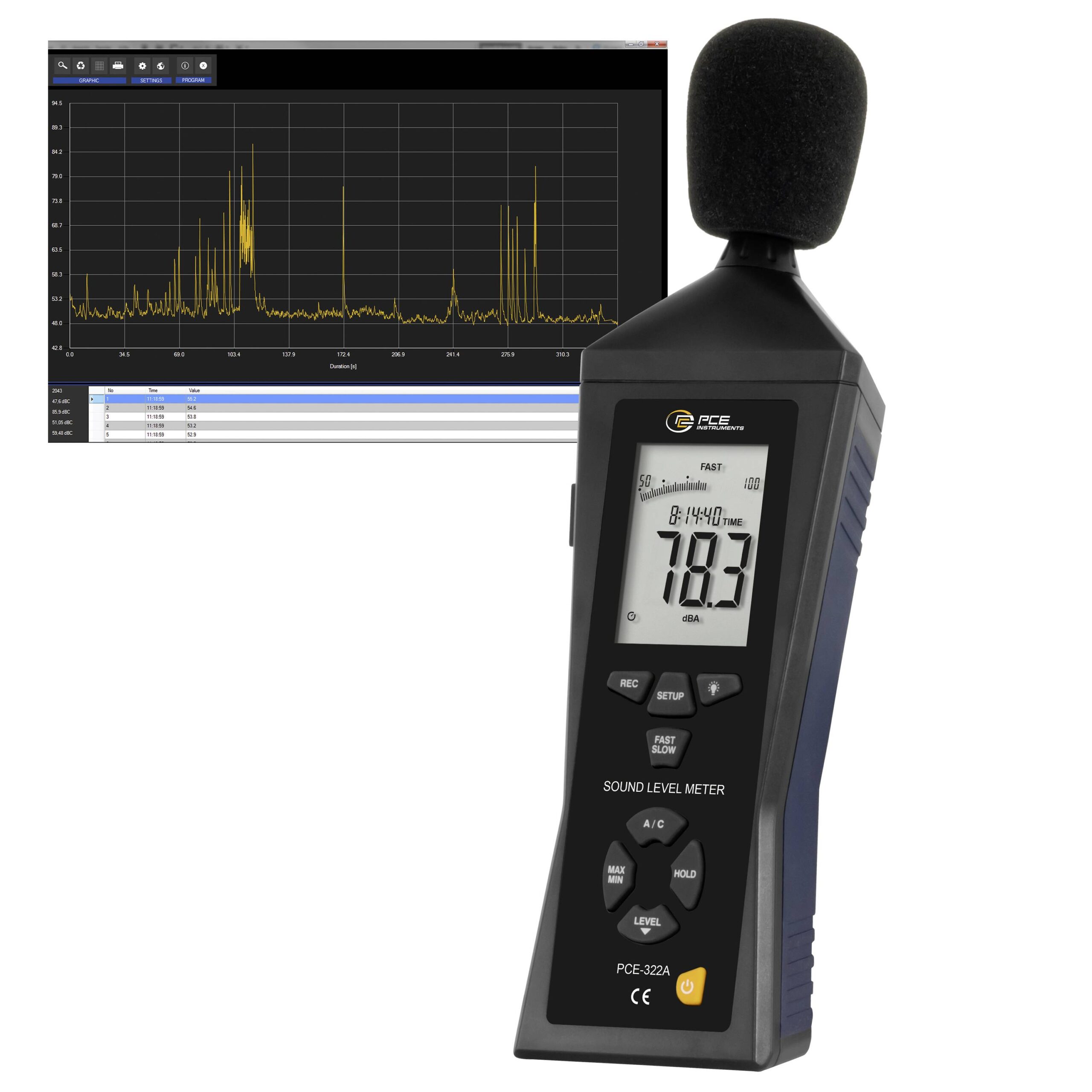 PCE Instruments PCE-322ALEQ merač buke