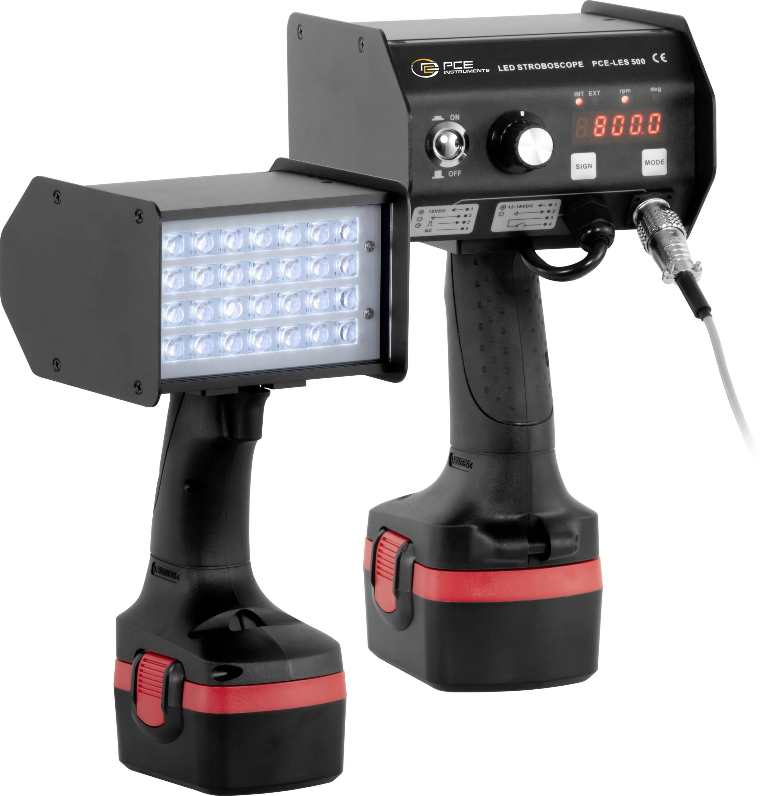 PCE Instruments PCE-LES 500 LED stroboskop, 28 delova