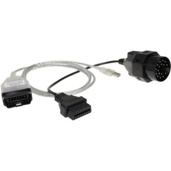 Adapter Universe 7390 USB dijagnostički interfejs K+DCAN za BMW, sa adapterom OBD1 20-pin