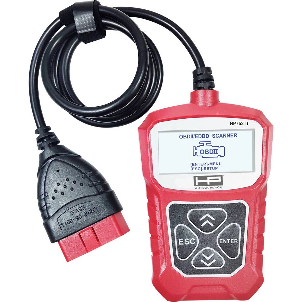 HP Autozubehör 75311 OBD2 dijagnostički uređaj, čitanje i brisanje grešaka, kabl 80 cm