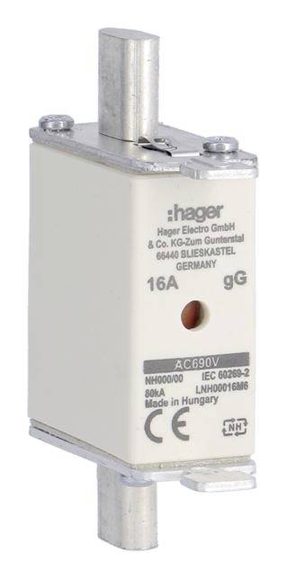 Hager LNH00016M6 16A 690V
