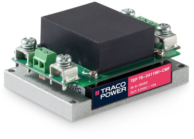 TracoPower TEP 75-7216WI-CMF DC/DC napajanje - ispravljač modul 110 V/DC 28 V/DC 2.7 A 75 W Broj izlaza: 1 x.