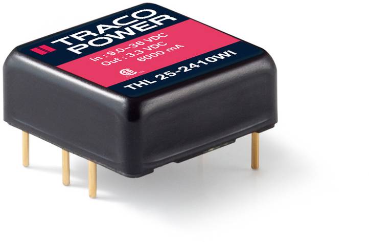 TracoPower THL 25-4810WI DC/DC napajanje - ispravljač za štampanu ploču 48 V/DC 3.3 V/DC 6 A 25 W Broj izlaza: 1 x.