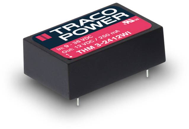 TracoPower THM 3-2422WI DC/DC napajanje - ispravljač za štampanu ploču 12 V/DC 12 V/DC, -12 V/DC 125 mA 3 W Broj izlaza: 2 x.