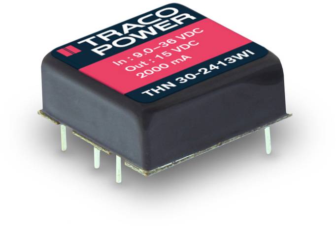 TracoPower THN 30-2422WI DC/DC napajanje - ispravljač za štampanu ploču 24 V/DC 12 V/DC, -12 V/DC 1.25 A 30 W Broj izlaza: 2 x.
