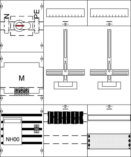 Striebel 5-polni 160 A NH00