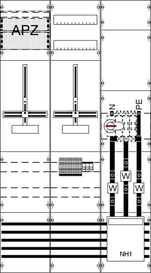 Striebel 5-polni 250 A NH1