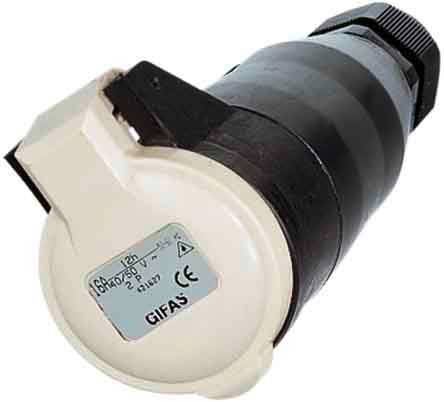 Gifas 421627 CEE spojnica 16 A 42 V 2-polni 12h
