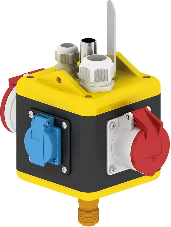 Bals Elektrotechnik 57711 CEE viseći razdelnik 140.00 mmx140.00 mm