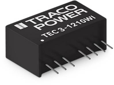 TracoPower DC/DC konvertor, ulaz 12V/DC, izlaz 5V/DC, 300mA, 3W, izolacija 1600V/DC, kućište SIL-8