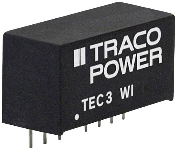 TracoPower DC/DC konvertor, ulaz 24V/DC, izlaz 12V/DC, 125mA, 3W, izolacija 1600V/DC, kućište SIL-8