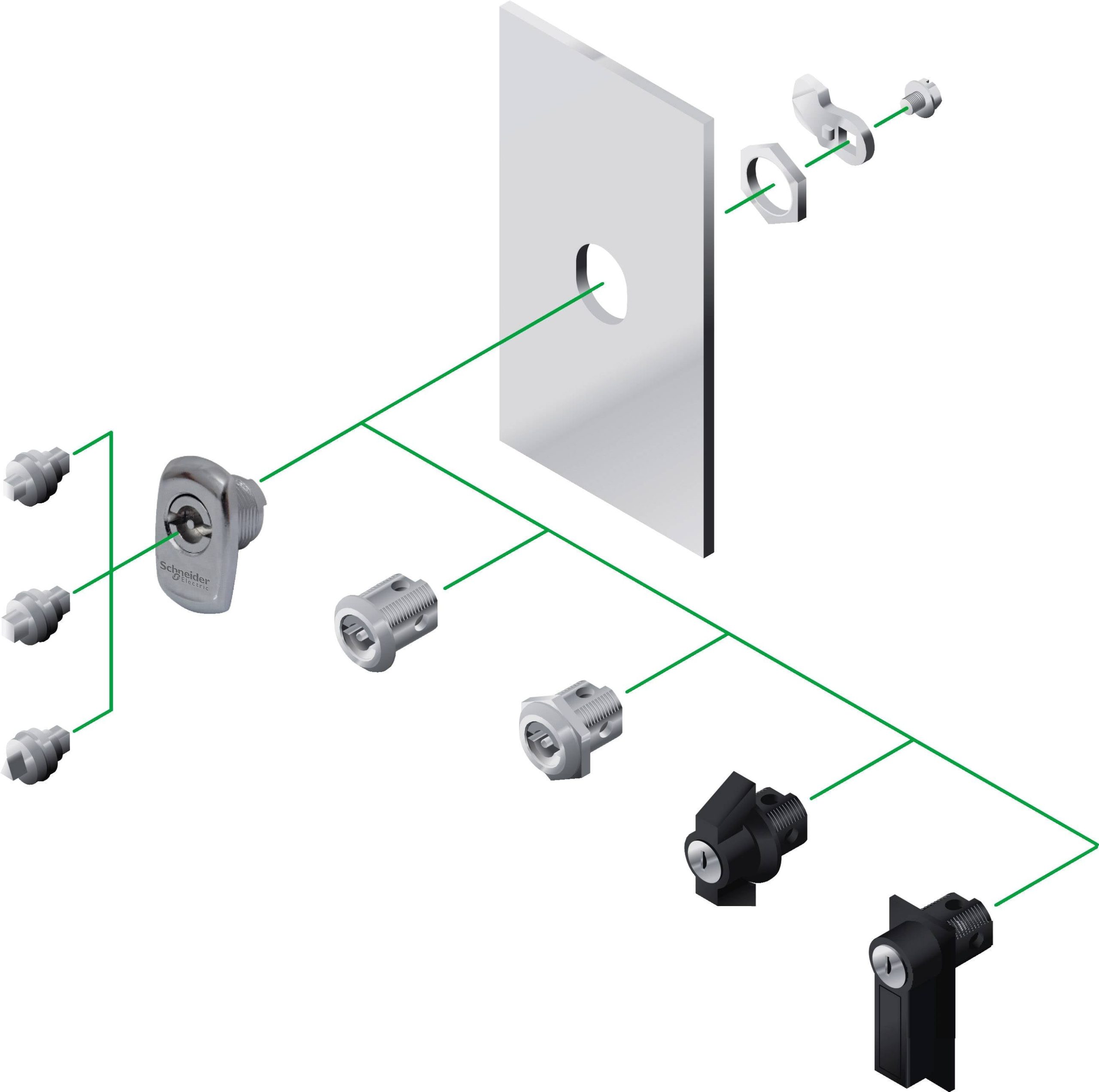 Schneider Electric NSYSTDCSX okrugli grajski DB 1 kom