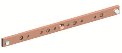Striebel & John 2CPX043318R9999 ZXM2522 30x10mm, L: 774mm bakarna palica, ugrađena 630 A 1 kom