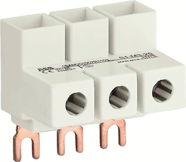 ABB 1SAM201907R1103 S1-M3-25 3-fazni napojni blok, pravo, za MS116 / MS132, 25 mm², tip E 3-polni 65 A